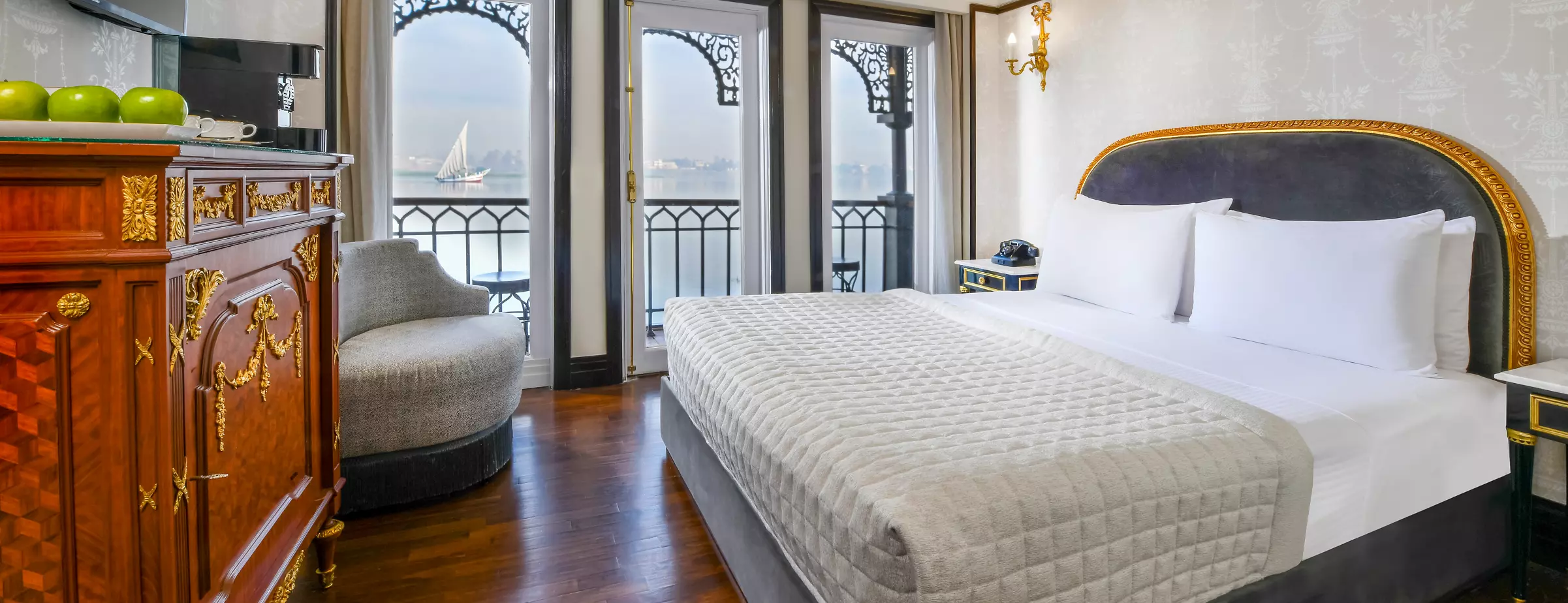 Cabin aboard the Mövenpick SS Misr Nile cruise